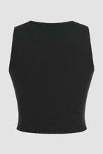 Load image into Gallery viewer, Flower Scoop Neck Knit Vest