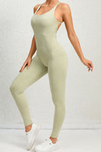 Load image into Gallery viewer, Crisscross Scoop Neck Sleeveless Active Jumpsuit