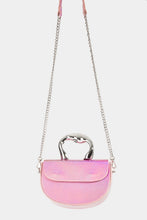 Load image into Gallery viewer, Fame Glossy Semi Circle Top Handle Bag