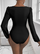 Load image into Gallery viewer, Perfee Sweetheart Neck Long Sleeve Bodysuit