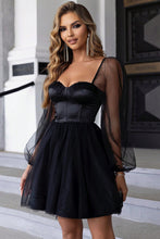 Load image into Gallery viewer, Sweetheart Neck Balloon Sleeve Mini Dress