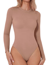 Load image into Gallery viewer, Round Neck Long Sleeve Bodysuit