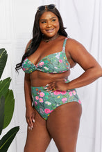 Load image into Gallery viewer, Marina West Swim Take A Dip Twist High-Rise Bikini in Sage