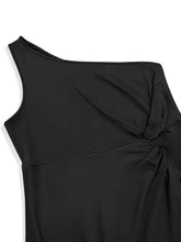 Load image into Gallery viewer, Plus Size Twisted One Shoulder Sleeveless Midi Dress