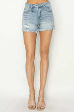 Load image into Gallery viewer, RISEN Raw Hem Denim Shorts