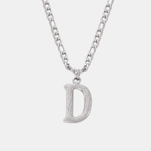 Load image into Gallery viewer, Titanium Steel Letter Pendant Necklace