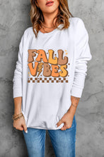 Load image into Gallery viewer, Letter Graphic Round Neck Long Sleeve Sweatshirt