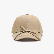 Load image into Gallery viewer, Tied Bow Cotton Baseball Cap