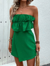 Load image into Gallery viewer, Ruffled Tube Romper