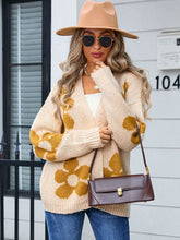 Load image into Gallery viewer, Angel Wings Flower Open Front Long Sleeve Cardigan