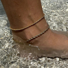 Load image into Gallery viewer, Stainless Steel Twist Chain Ankle Bracelet