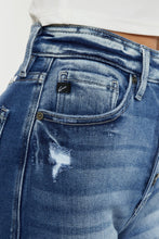Load image into Gallery viewer, Kancan Button Fly High Rise Raw Hem Denim Shorts