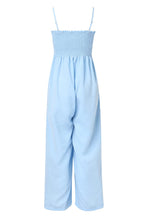 Load image into Gallery viewer, Smocked Spaghetti Strap Wide Leg Jumpsuit