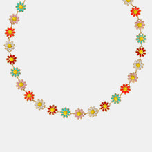 Load image into Gallery viewer, Titanium Steel Oil Drip Flower Necklace