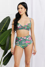 Load image into Gallery viewer, Marina West Swim Take A Dip Twist High-Rise Bikini in Sage