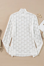 Load image into Gallery viewer, Lace Mock Neck Long Sleeve Top