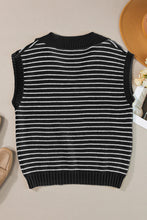 Load image into Gallery viewer, Striped Collared Neck Tank
