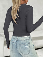 Load image into Gallery viewer, V-Neck Long Sleeve T-Shirt