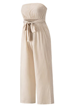 Load image into Gallery viewer, Tied Cutout Tube Wide Leg Jumpsuit