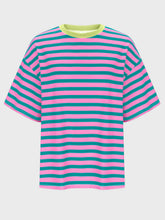 Load image into Gallery viewer, Striped Round Neck Half Sleeve T-Shirt