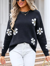 Load image into Gallery viewer, Angel Wings Round Neck Long Sleeve Sweater