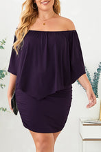 Load image into Gallery viewer, Full Size Off-Shoulder Half Sleeve Dress