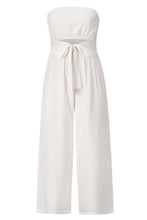 Load image into Gallery viewer, Tied Cutout Tube Wide Leg Jumpsuit