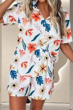 Load image into Gallery viewer, Printed Button Up Top and Shorts Set