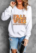 Load image into Gallery viewer, Letter Graphic Round Neck Long Sleeve Sweatshirt