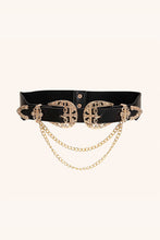 Load image into Gallery viewer, Chain Detail Double Buckle Belt