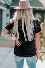 Load image into Gallery viewer, Graphic Round Neck Short Sleeve T-Shirt