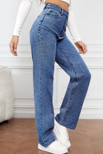Load image into Gallery viewer, High Waist Straight Jeans