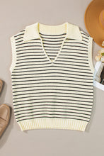 Load image into Gallery viewer, Striped Collared Neck Tank