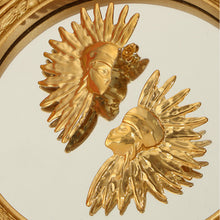 Load image into Gallery viewer, Titanium Steel Gold-Plated Earrings