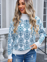 Load image into Gallery viewer, Angel Wings Flower Turtleneck Long Sleeve Sweater
