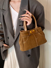 Load image into Gallery viewer, Suede Adjustable Strap Double-Use Handbag