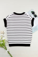 Load image into Gallery viewer, Striped Round Neck Knit Top