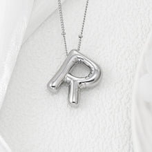 Load image into Gallery viewer, Copper Bubble Letter Pendant Necklace