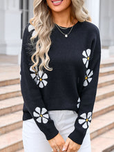 Load image into Gallery viewer, Angel Wings Round Neck Long Sleeve Sweater