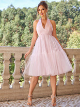 Load image into Gallery viewer, Backless Halter Neck Mini Dress