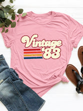 Load image into Gallery viewer, Graphic Round Neck Short Sleeve T-Shirt