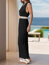 Load image into Gallery viewer, Round Neck Sleeveless Knit Dress