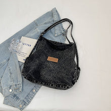 Load image into Gallery viewer, Adjustable Strap Denim Shoulder Bag