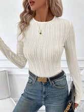 Load image into Gallery viewer, Round Neck Long Sleeve Top