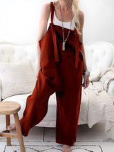 Load image into Gallery viewer, Pocketed Wide Strap Overalls