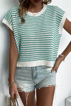 Load image into Gallery viewer, Striped Round Neck Sweater Vest