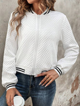 Load image into Gallery viewer, Zip Up Long Sleeve Jacket