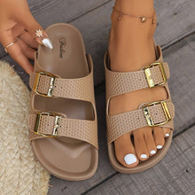 Load image into Gallery viewer, Double Buckle Open Toe Sandals