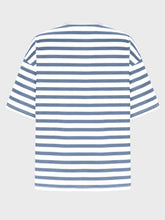 Load image into Gallery viewer, Striped Round Neck Half Sleeve T-Shirt