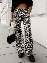Load image into Gallery viewer, Full Size Animal Print Elastic Waist Pants